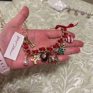 Betsey Johnson holiday charm bracelet